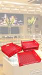 Stackable and Foldable Nestable Bread Crates Mesh Stacking Plastic Turnover