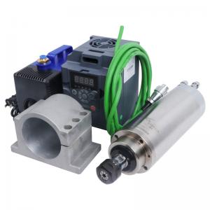 China Lightweight 19KG Water Cooled ER20 2.2kw CNC YFK Spindle Motor VFD Kit for Heavy Duty on sale