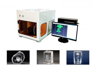 Quality Mini 3D Crystal Laser Engraving Machine Air Cooling 300000 Point/Min Max Engraving Speed for sale