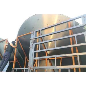 Buy cheap Sandstone cutting 2982*9mm with diamond hole 75Cr1 material high frequency from wholesalers