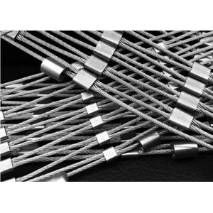 Buy cheap Diamond Shape Stainless Steel Wire Rope Mesh with 1.6 mm to 2.4 mm Wire from wholesalers