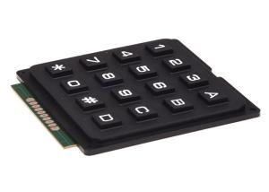 Quality Black Arduino 4x4 Matrix Keyboard Module With 16 Button Design , 6.8*6.6*1.0cm Size for sale