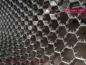 China 304H HESLY Refractory Hex Mesh | 50mm deep | 14ga strips | 50mm hexagonal hole - China Plant Sales on sale