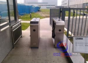 Stainless Steel IP54 Fingerprint Tripod Turnstile Mechanism for Access Controller with Barcode / IC Card