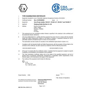 Shanghai Cowell Machinery Co., Ltd. Certifications