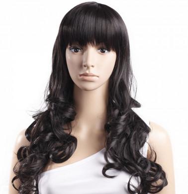 Buy Black Body Wave High Temperature Fiber Wig For Women Extra Long at wholesale prices