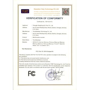 Chengdu Zenghong Sci-Tech Co., Ltd. Certifications