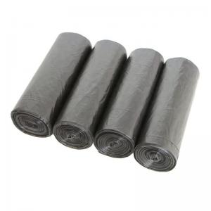 China Cosmetic Packaging HDPE Black Plastic Garbage Bag for Dustbin Liners and Trash Bags on sale