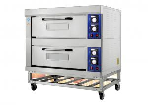 China 2 Decks 4 Trays Electric Far-Infrared Bakery Oven Stainless Steel Exterior Independent Chambers and Temperature Control on sale