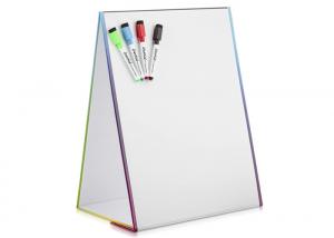 Quality Portable Folding Desktop White Board Easel Double Sided Foldable Dry Erase Magnetic Whiteboard for sale
