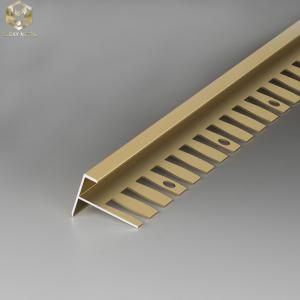 China ODM 10mm Square Edge Tile Trim Panel Extrusions Stair Nosing on sale