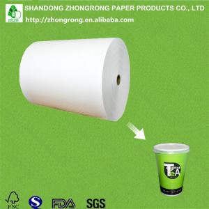 China PE coated board for disposable paper tea cup on sale
