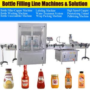 Quality 12000BPH Chili Sauce Filling Machine chili paste bottle filling machine for sale