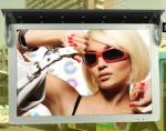 High Resolution 15" LCD Advertising Player With HD Video , 6V - 36V DC