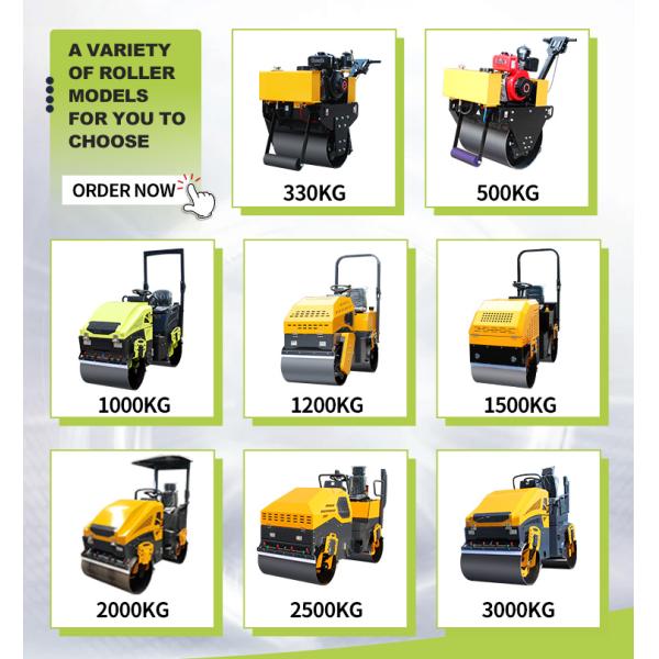 2 Ton Road Roller Diesel Power Hydraulic Vibratory Road Roller Double Drum Vibratory Roller for Sale