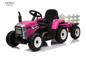 China 12v500ma Plastic Ride On Tractor With Hopper 8km/Hr Large Ride On Tractor on sale