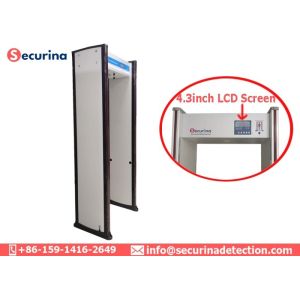 100 Frequency Metal Walk Through Gate , Body Metal Detectors LED Light Bars