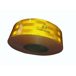 China Yellow Ece 104 Reflective Tape 5cm Width For Trucks Cars Trailer on sale