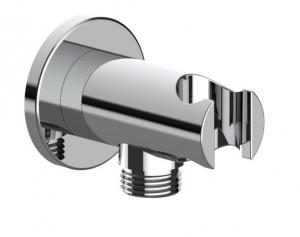 Quality Anti Corrosion Bathroom Shower Spare Parts Chrome Finish Shower Hose Wall Outlet for sale