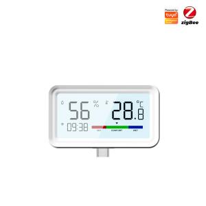 China Tuya ZigBee Wireless Hygrometer and Thermometer Sensor – Remote Monitoring, App Control, Alexa & Google Home Compatible on sale