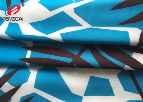 Buy Printed Waterproof Breathable Polyester Spandex Fabric For Swimwear at wholesale prices