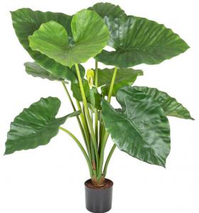 China Height 250cm Artificial Potted Floor Plants Outdoor Elephant's Ear Plant on sale