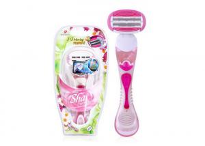 Quality LSXA1000 Pink Color  Razor for women With Dual 3 Blades Head for sale