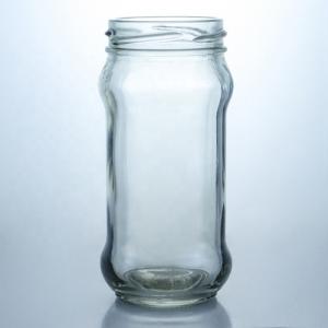 Quality Clear Glass Jam Honey Jelly Storage Jar with Metal Seal Lid 25 ml to 1000 ml for sale