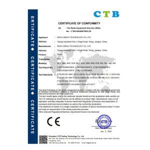 NEW LANDLE TECHNOLOGY CO.,LTD Certifications