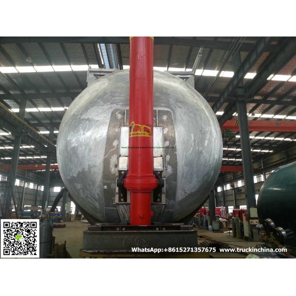 Aluminum Alloy Wheat Flour Bulk Tanker with Tipping Hydraulic Cylinder (6000USG-10000USG ）whApp:+8615271357675