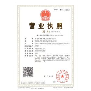 Dongguan Blince Machinery & Electronics Co., Ltd. Certifications