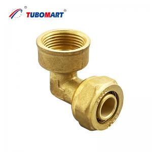 Quality Brass Chrome Plated Compression Fittings Leak Resistant Pex Plumbing Fittings for sale