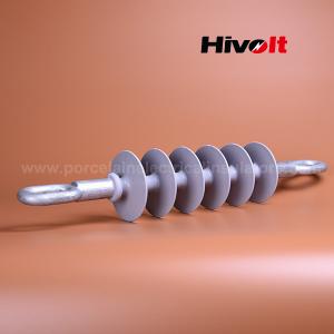 Quality 36kv 70kn Insulator Suspension Long Rod Polymer With Oval Eye Double End Connection Hardware for sale