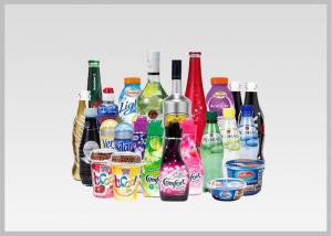 China Food Grade Heat Shrink Plastic Sleeve Rolls , Custom Water Bottle Labels on sale