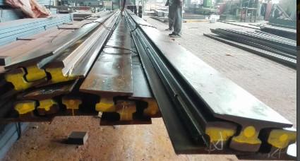 Buy A75 Type Safety Steel Crane Rail For Overhead Crane , 75 mm Head Width 45 mm Web Thick at wholesale prices