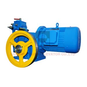 Buy cheap Sheave Diam 320mm VVVF / AC1 Control Gear Traction Machine Home Elevator Parts from wholesalers
