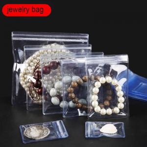 Quality Zipper Top Sealing Small Jewelry Bags with Custom Logo Thick Clear Plastic Earring Bags for sale