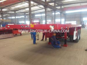 Quality FUWA BRAND 13T *2PCS SEMI -TRAILER  28T SUPPORT LEG TO LOAD 20 FEET CONTAINER for sale