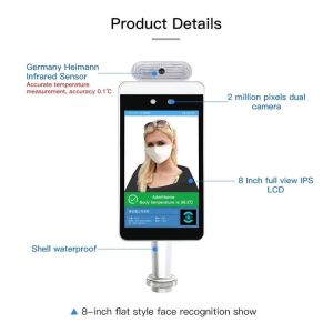 Buy cheap 15W 8 Inch Face Recognition Infrared Human Body Thermometer from wholesalers