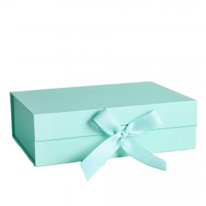 China High End Flip Top Luxury Shoe Box Packaging Magnetic With Ribbon on sale