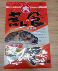 China Plastic Back Seal Fish Lure Packaging Heat Seal Pet Food Bag Custom Printing on sale