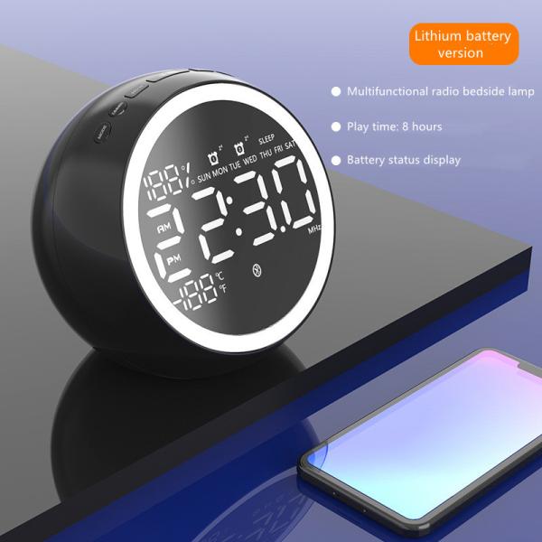 Buy Small Bluetooth Portable Clock Radio With Dual Alarm Function at wholesale prices