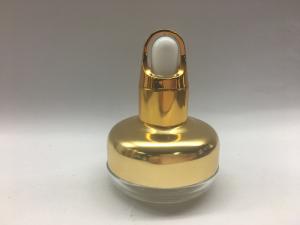 Quality 20ml Essential Oil Glass Bottles With Gold Shoulder Collar Basket for sale