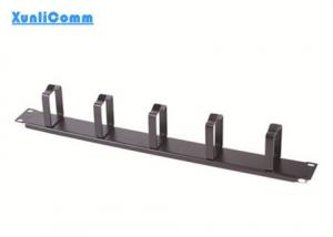 China 19 Inch Rack Mounted Cable Management , 5 Rings Cable Wire Management Panel on sale