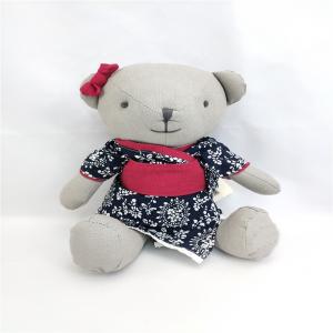 China Kids Playing Lovely Baby Teddy Bear Custom Design Stuffed Animal Toy Wearing Cloth Bear on sale