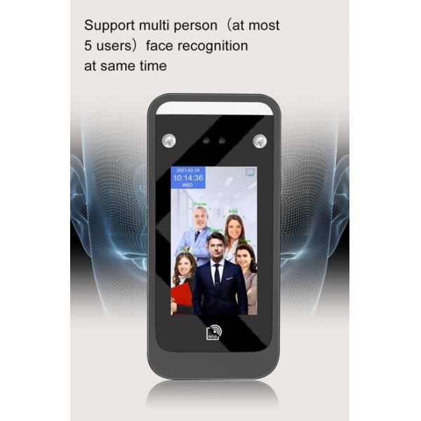 Visible Light WDR AI Face Recognition Attendance Machine For Employee Management