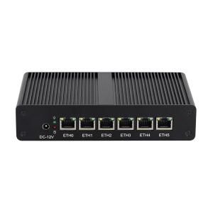 Intel Pentium 4405U 6LAN RJ45 Software Router DDR4 With Dual Screen Display