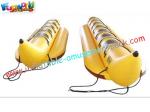 Children funny Inflatable Banana Boat Towables Toys with thick "O" anchor point