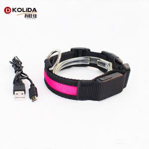 China Factory Supply Neck Designs Light Strip Leather Dog Collar on sale