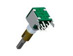 Digital Incremental Encoder dual shaft with push switch and self return switch